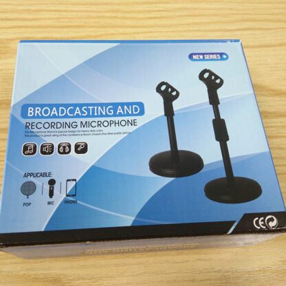 Adjustable Desktop Microphone Stand with Weighted Base perfect for Podcasting and Drum Mics - Image 5