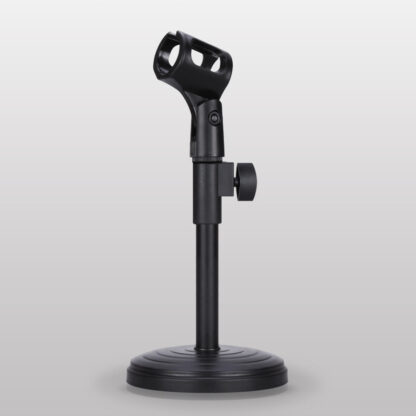 Adjustable Desktop Microphone Stand with Weighted Base perfect for Podcasting and Drum Mics