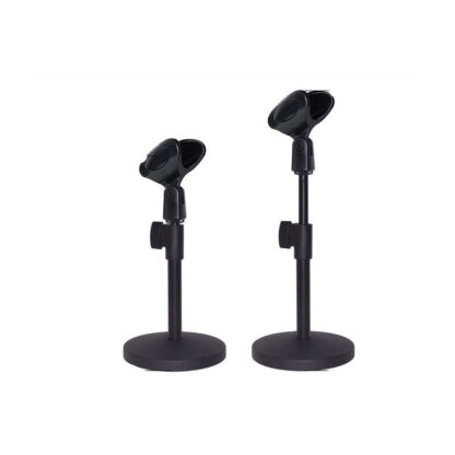 Adjustable Desktop Microphone Stand with Weighted Base perfect for Podcasting and Drum Mics - Image 3