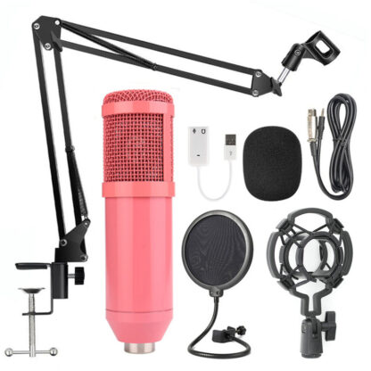 Complete Podcasting Kit with Condenser Mic Shock Mount Pop Filter and Telescoping Mic Boo - Image 4