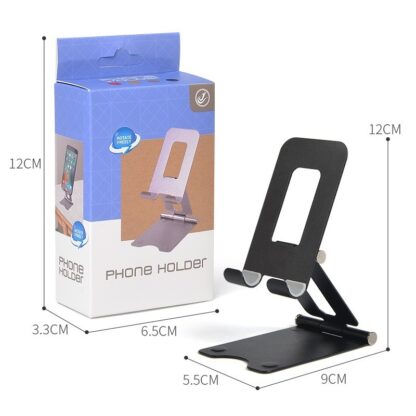 Metal foldable desktop stand for iphone iPad Samsung LG - Image 3