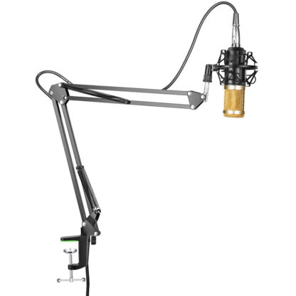 Complete Podcasting Kit with Condenser Mic Shock Mount Pop Filter and Telescoping Mic Boo - Image 3