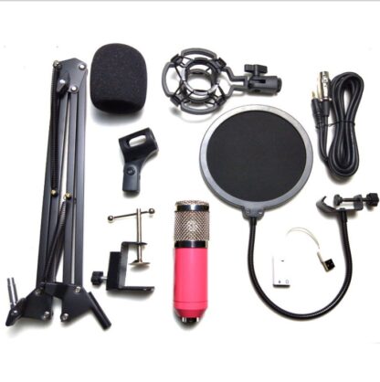 Complete Podcasting Kit with Condenser Mic Shock Mount Pop Filter and Telescoping Mic Boo - Image 7