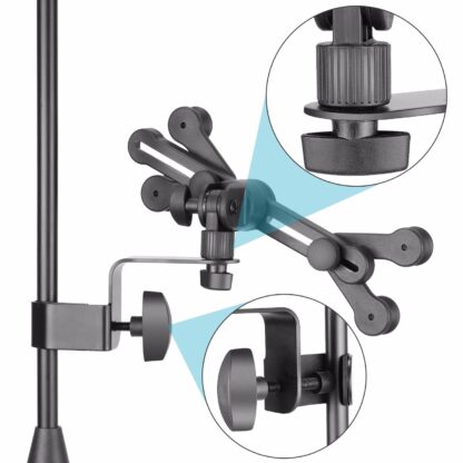 Adjustable Phone Tablet Holder Locks to your Mic Stand For Gigging Musicans - Image 2