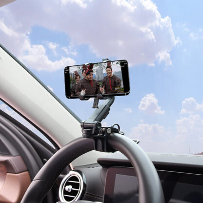 Sun Visor or Rearview Mirror Mounted Smart Phone Holder - Image 3